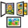 NEUERMOND 3 Pack Kids Artwork Frames 10x125 Inch Changeable Kids Art Frame with Front Opening for Art Display Horizontally Vertically Wall Mount for Kids Drawing School Projects Black