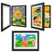NEUERMOND 3 Pack Kids Artwork Frames 10x125 Inch Changeable Kids Art Frame with Front Opening for Art Display Horizontally Vertically Wall Mount for Kids Drawing School Projects Black