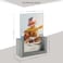 PETAFLOP 4x6 Picture Frame Set of 2 Double Sided Glass Photo Frames 4 by 6 Rustic Wooden Menu Holder Sign Card Stand for Desk Tabletop Display Light Gray