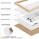 puthiac 12x18 Solid Oak Wood Picture Frame Fits 8x12 with Mat or 12x18 Without Mat Wall Display Only Vertical or Horizontal Plexi Front 1 Pack Natural Oak