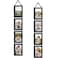 QUTREY Black 4x6 Hanging Picture Frames Set of 2 4 Openings Collage Photo Frames for Vertical 4 by 6 inch Pictures for Wall Decor