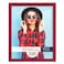 Renditions Gallery 11x14 inch Picture Frame Cherry Red Wood Grain Frame Highend Modern Style Made of Solid Wood and High Definition Glass for Wall and Tabletop Photo Display