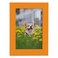 Renditions Gallery 5x7 inch Picture Frame Highend Modern Style Made of Solid Wood and High Definition Glass Ready for Wall and Tabletop Photo Display Orange Frame