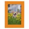 Renditions Gallery 5x7 inch Picture Frame Highend Modern Style Made of Solid Wood and High Definition Glass Ready for Wall and Tabletop Photo Display Orange Frame