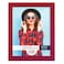 Renditions Gallery 8x10 inch Picture Frame Cherry Red Wood Grain Frame Highend Modern Style Made of Solid Wood and High Definition Glass for Wall and Tabletop Photo Display