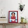 Renditions Gallery 8x10 inch Picture Frame Cherry Red Wood Grain Frame Highend Modern Style Made of Solid Wood and High Definition Glass for Wall and Tabletop Photo Display