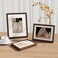 RICHFOCUS 8x10 Picture Frame Natural USASourced Solid Walnut Wood Picture Frame with Tempered Glass Handcrafted Rounded Corner 8 by 10 Wooden Frame Matted to 5x7 Photo for Wall Tabletop Display