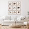 Sheffield Home 9 Piece Gallery Wall Frame Set 12x12 in Matted to 8x8 in Light Natural