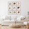 Sheffield Home 9 Piece Gallery Wall Frame Set 12x12 in Matted to 8x8 in Light Natural