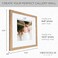 Sheffield Home 9 Piece Gallery Wall Frame Set 12x12 in Matted to 8x8 in Light Natural