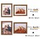 SNXJWA Brown 8x10 Picture Frame with Mat for 6x8 Display Rustic Desk Wall Photo Frame for Horizontal and Vertical 1 Pack