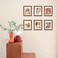 SNXJWA Brown 8x10 Picture Frame with Mat for 6x8 Display Rustic Desk Wall Photo Frame for Horizontal and Vertical 1 Pack