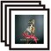 VITOIVE 18x18 Frame Black With Mat 14x14 Solid Wood Picture Frames Wall Mounting 3 pack 18x18 Inch