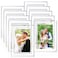 WRINGKIT 4 x 6 Glass Picture Frame Set of 10 Silver Mirror Photo Frames Thin Border Desk Picture Frame for Office College Vertical and Horizontal Tabletop Display Desk Decor