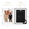 WRINGKIT 4 x 6 Glass Picture Frame Set of 10 Silver Mirror Photo Frames Thin Border Desk Picture Frame for Office College Vertical and Horizontal Tabletop Display Desk Decor