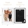 WRINGKIT 4 x 6 Glass Picture Frame Set of 10 Silver Mirror Photo Frames Thin Border Desk Picture Frame for Office College Vertical and Horizontal Tabletop Display Desk Decor