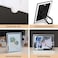 WRINGKIT 4 x 6 Glass Picture Frame Set of 10 Silver Mirror Photo Frames Thin Border Desk Picture Frame for Office College Vertical and Horizontal Tabletop Display Desk Decor
