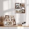 YESKAY 4x6 Collage Picture Frames Multi Family Photo Frame with Real Glass Displays Four 4x6 Photo Wall Decor Wall Hanging or Tabletop Distressed WhiteRustic Brown