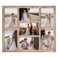 YESKAY 4x6 Picture Frame Collage for Wall Decor Multiple Photo Collage Frames with Tempered Glass 7Opening for 4 x 6 Picture Frames Rustic Brown 1 Pack