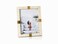 Zodax Maha Black or White Bone with Brass Trim Photo Frames White 8x10