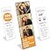 Photo Booth Nook 2x6 Slanted Frames 200 Count Crystal Clear Acrylic Picture Frame with White Inserts Bulk