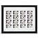 Golden State Art 85x11 Photo frame with mat for 4 2x6 photo booth pictures Includes Real Glass Easel Back Display make a good gifts Black