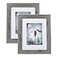 Scholartree Grey 8x10 Picture Frame set of 2Display 8x10 without Mat or 5x7 with Mat