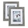 Scholartree Grey 8x10 Picture Frame set of 2Display 8x10 without Mat or 5x7 with Mat