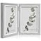Afuly 4x6 Picture Frame Double Picture Frames 4 by 6 Grey Hinged Photo Frames Modern Wooden Frame Desk Vertical 2 Openings Display Gifts for Chirstmas Wedding Birthday Grandma Women Mom Friends