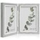 Afuly 4x6 Picture Frame Double Picture Frames 4 by 6 Grey Hinged Photo Frames Modern Wooden Frame Desk Vertical 2 Openings Display Gifts for Chirstmas Wedding Birthday Grandma Women Mom Friends