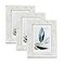 Scholartree Rustic White 5x7 Picture Frame set of 3Display 5x7 without Mat or 4x6 with Mat