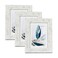Scholartree Rustic White 5x7 Picture Frame set of 3Display 5x7 without Mat or 4x6 with Mat