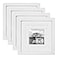 Egofine 8x8 Picture Frames 4 PCS Made of Solid Wood Covered by Plexiglass for Table Top Display and Wall Mounting Photo Frame for Pictures 4x46x6 with Mat White