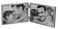 LEADEX Double Thin Edge Metal Picture FrameHorizontal Standing4 by 6 InchVelvet Back Simple Classic Styling Silver