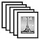 upsimples 11x14 Picture Frame Set of 5 Display Pictures 8x10 with Mat or 11x14 Without Mat Wall Gallery Photo Frames Black