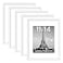 upsimples 11x14 Picture Frame Set of 5 Display Pictures 8x10 with Mat or 11x14 Without Mat Wall Gallery Photo Frames White