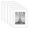 upsimples 11x14 Picture Frame Set of 5 Display Pictures 8x10 with Mat or 11x14 Without Mat Wall Gallery Photo Frames White