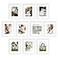 upsimples 8x10 Picture Frame Set of 10 Display Pictures 5x7 with Mat or 8x10 Without Multi Photo Frames Collage for Wall or Tabletop Display White