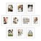 upsimples 8x10 Picture Frame Set of 10 Display Pictures 5x7 with Mat or 8x10 Without Multi Photo Frames Collage for Wall or Tabletop Display White
