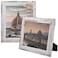 Golden State Art 8x10 Picture Frame Country Wood Grain Style Tabletop Display Back Hangers for Wall Display Great for Photos Gift Pictures Wedding Portraits 2 Pack White