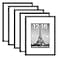 upsimples 12x16 Picture Frame Set of 5 Display Pictures 85x11 with Mat or 12 x 16 Without Wall Gallery Poster Frames Black