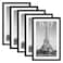 upsimples 11x17 Picture Frame Set of 5 Display Pictures 9x15 with Mat or 11 x 17 Without Wall Gallery Poster Frames Black