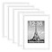 upsimples 12x16 Picture Frame Set of 5 Display Pictures 85x11 with Mat or 12 x 16 Without Wall Gallery Poster Frames White