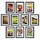 upsimples 5x7 Picture Frame Set of 10 Display Pictures 4x6 with Mat or 5x7 Without Multi Photo Frames Collage for Wall or Tabletop Display Black