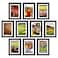 upsimples 5x7 Picture Frame Set of 10 Display Pictures 4x6 with Mat or 5x7 Without Multi Photo Frames Collage for Wall or Tabletop Display Black