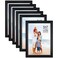 Langdon House 5x7 Picture Frames Set Black 6 Pack Distinguished Edging for Classic Style Richland Collection