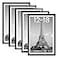 upsimples 12x18 Picture Frame Set of 5 Display Pictures 11x17 with Mat or 12 x 18 Without Wall Gallery Poster Frames Black