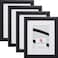 Craig Frames Contemporary 20 x 24 Inch Black Picture Frame Matted to Display a 16 x 20 Inch Photo Set of 4