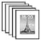 upsimples 16x20 Picture Frame Set of 5 Display Pictures 11x14 with Mat or 16 x 20 Without Wall Gallery Poster Frames Black