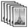 upsimples 13x19 Picture Frame Set of 5 Display Pictures 11x17 with Mat or 13 x 19 Without Wall Gallery Poster Frames Black